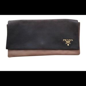 Prada Ombré Leather Clutch